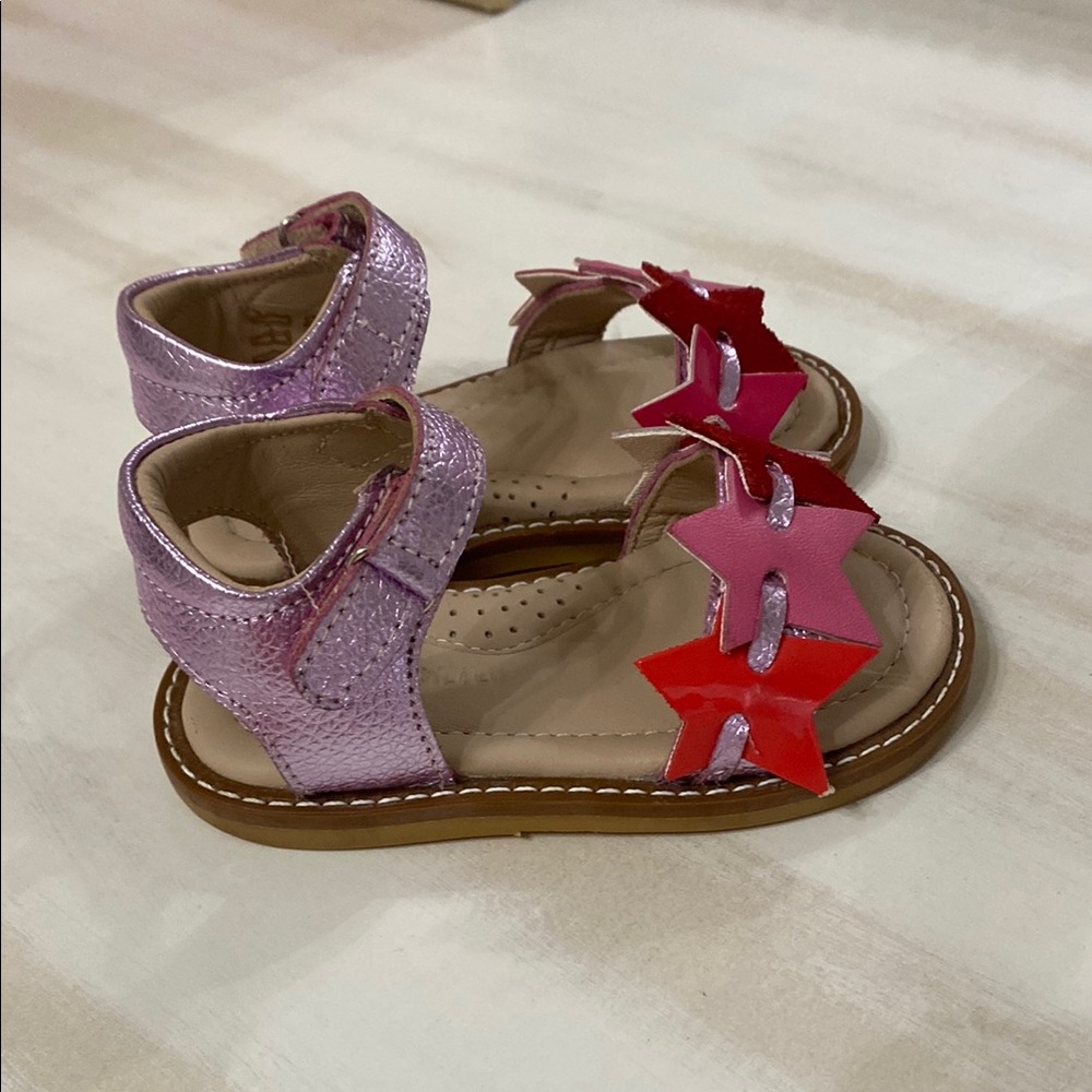Elephantito Pink and Red Star Sandals - Picture 5 of 7
